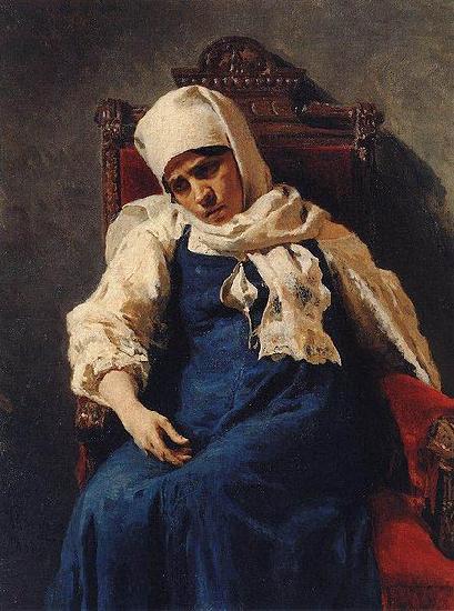 Ilya Repin Portrait of actress Pelageya Antipevna Strepetova in the role of Elizabeth oil painting image